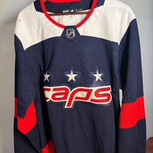 Authentic Adidas Washington Capitals NHL Jersey Size 54 (XL) Navy/Red/White